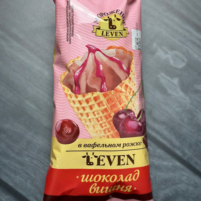 Рож.(20шт) Пломбир (шоколадный+вишня) 12% 100г 1/2,0кг