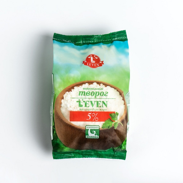Творог "Leven" 5% 400гр / 6 шт фас. зам